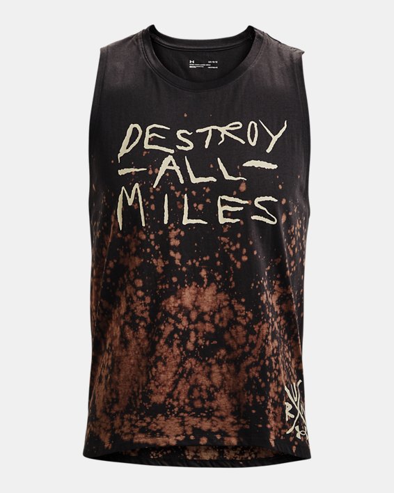 Camiseta sin mangas UA Destroy All Miles para hombre, Gray, pdpMainDesktop image number 4